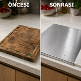 Mutfakly Paslanmaz Çelik Kesme Tahtası
